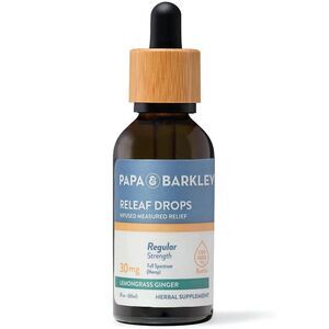 NIB P&B Releaf Drops 60mL - Regular - Lemongrass Ginger